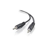 Cables To Go - Audio cable - mini-phone stereo 3.5 mm (M) - mini-phone stereo 3.5 mm (M) - 50 ft - shielded - black