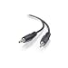 Cables To Go - Audio cable - mini-phone stereo 3.5 mm (M) - mini-phone stereo 3.5 mm (M) - 25 ft - shielded - black