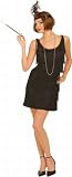 Black Fringed Flapper Dress Costume