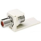 Panduit CMFWH 1-Port Jack Module with F-Coaxial Connector, White