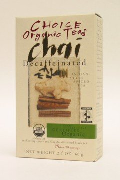 Choice Organic Teas Chai Organic Decaf 2.1 oz ( Eight Pack) by CHOICE ORGANIC TEAS