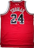 Tyrus Thomas Autographed / Signed Red Swingman Chicago Bulls Basketball Jersey