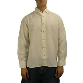 Mens Tommy Bahama white 'First Class' long sleeve dress shirt. 100% authentic Tommy Bahama button up top made with the finest material and classic tailored cutting. Great lounge shirt at a wholesale