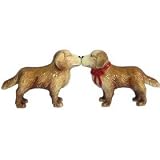 93904 Westland Giftware Mwah Magnetic Golden Retrievers Salt and Pepper Shaker Set, 2-3/4-Inch
