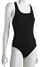 Speedo Aquatic Endurance+ Polyester Vanquisher Moderate Ultraback Swimsuit, Black, 14