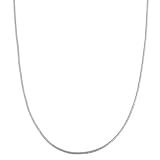 Rhodiumplated Sterling Silver Diamond-cut Snake Chain (18 Inch)