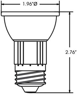 LED Grow Light Bulb 6W with Standard R16 Shape and E26 Cap for Hydroponics, Indoor Plant Growing(Coolwhite)