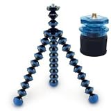 Gorillapod Flexible Tripod by Joby GP1-0BEN (Blue) with Bottle Cap Tripod for Compact Digital Camera by Semsons
