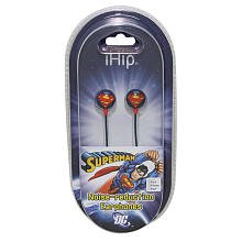  iHip DCF10163SM Classic Superman Logo Hi-Fi Noise Reducing Ear Buds (Earphones) Blu/Red/Yellow