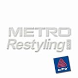 Metro Matte White Wall Graphic, Craft, Cricut & Sign Vinyl Decal Adhesive-Backed Sticker Film 12