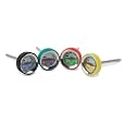 Kikkerland Steak Button Meat Thermometers, Set of 4