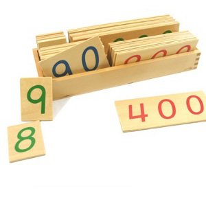 Montessori Zahlenkarten 1-9000