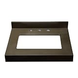 Decolav 1661-QGY Cameron 26-Inch Quartz Vanity Countertop, White