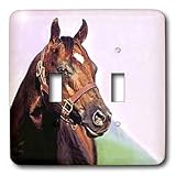 Horse - Quarter Horse - Light Switch Covers - double toggle switch