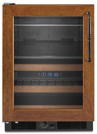KitchenAid KURO24LSBX 24 Compact Refrigerator - Panel Ready, Black