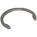 Tapered Section Plain Stainless Steel Radially Assembled External Crescent Retaining Ring, 1/8" Shaft Diameter, 0.015" Thick (Pack of 25)