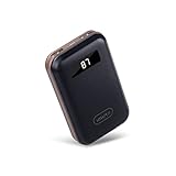 iMuto 大容量 10000mAh モバイルバッテリー コンパクト 急速充電 2USB 出力ポート スマートLED デジタルスクリーン　iPhone 6s / 6s Plus / 6 / 6 Plus / 5s / 5c / 5 / iPad / Android / Xperia / Galaxy / 各種スマホ / タブレット/ ゲーム機 / Wi-Fiルータ 等対応 カラー：ブラック