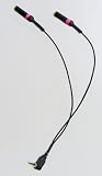 Iphone Dual Microphone Adapter Cable - Works with Audio Technica ATR 3350 ATR 6550 ATR 6250 and Other Condenser Mics
