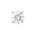 14K White Gold Moissanite Single Stud Earrings - 5mm 14K White Gold Moissanite Single Stud Earrings - 5mm