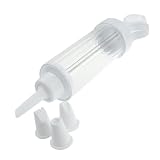 Amico Cake Pastries Decorator Icing Piping Syringe Wathet White Tool Set w 8 Nozzles