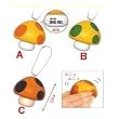 Super Mario Bros. Kinoko Mascot Soft Mushroom Keychain (Random Color)