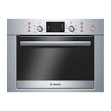 Bosch HBC84K553 in Edelstahl Kompakt Backofen mit Mikrowelle HBC 84K553