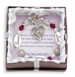 Love Mother Forever Silver & Crystal Expressively Yours Bracelet