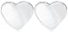 Sterling Silver E3558 Women's Curved Heart Stud Earrings