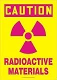 CAUTION RADIOACTIVE MATERIALS (W/GRAPHIC) 14 x 10 Aluminum Sign