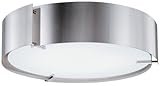Lithonia 11762 PST M2 Inertia Energy Star Flush Mount Ceiling Light, Polished Steel