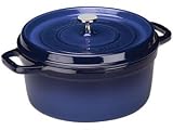 Staub 8-Quart Round Cocotte, Blue