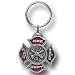 Pewter Key Ring - Fire Dept. Maltese Cross - Pewter Key Ring - Fire Dept. Maltese Cro...