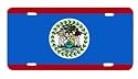 Belize Belizean Flag Vanity Auto License Plate