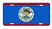 Belize Belizean Flag Vanity Auto License Plate