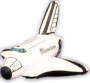 United States Inflatable Space Shuttle Rocket Toy