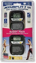 ACCUSPLIT AX120 Dual Pack Pedometer, Steps Only, 2 pedometers.