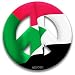 Peace Sign Magnet of Southern Sudan by MEYOTO