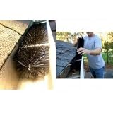 GutterBrush Rain Gutter Guard - 30' Starter Pack (Black) (4.25H x 4.25W x 30'D)
