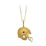 14K Yellow Gold 21.25 x 21 MM Dallas Cowboys Enamel Helmet Pendant with Chain