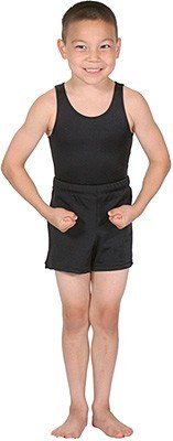 Boys and Mens Basic Leotard - Black