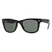 Ray Ban RB4105 Folding Wayfarer Sunglasses - 601 Glossy Black (G-15XLT Lens) - 50mm