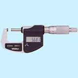 Mitutoyo 293-821 LCD Digimatic Micrometer, Ratchet Stop, 0.001mm Resolution, 0-25mm Range