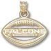 Atlanta Falcons Pierced Football 14K Charm/Pendant