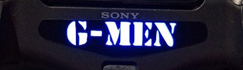 CoromaxTM 2x PS4 Game Dualshock Controller Vinyl Stickers LED Light Bar Skin Covers Decals Film for Sony Playstation 4 - Football Sports Fan NFL NY New York Giants Team Logo