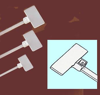 800 8.3" Natural Overhead Marker Wire Cable Ties 18 Lbs