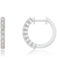 0.83 ct Round Diamond Hoop Earrings