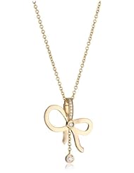 Ivanka Trump "Bow" Pendant Necklace with Diamond Drop and Rose Gold Chain