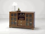 Low Cabinet with Sliding Doors - Cottage Oak