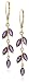 14k Yellow Gold Marquise-Cut Amethyst Dangle Leverback Earrings