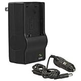Sony DCR-SX40, SX40 Replacement Battery Charger (Incl. Car Adapter) (by Wasabi Power®)